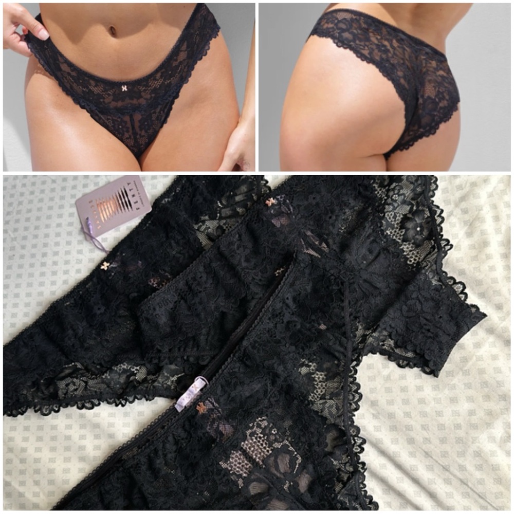 NWT 4 pairs Savage X Fenty by Rihanna Floral Lace Cheeky Panty 3pr Bundle
